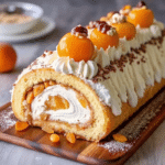 Buche au caramel beurre sale fruits maison