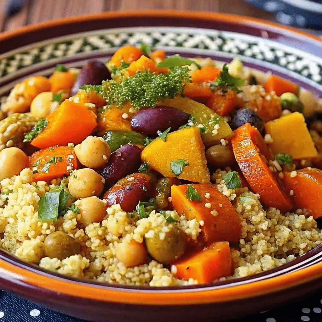 Rectte couscous marocain aux 7 legumes