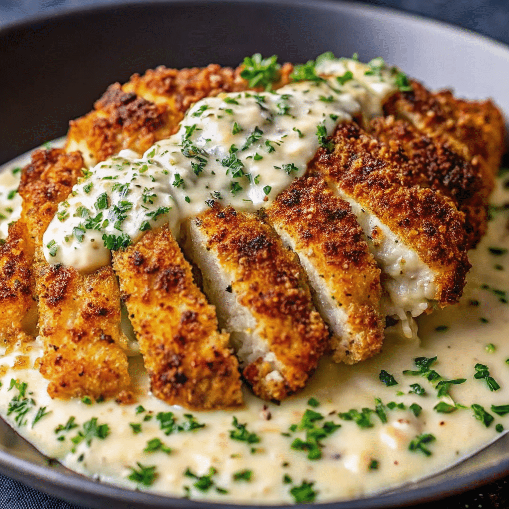 poulet en croûte de parmesan