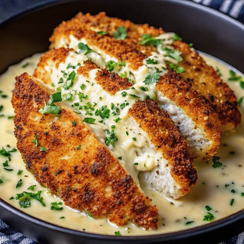 Recette poulet en croûte de parmesan