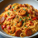 recette spaghetti a la creme de poivron